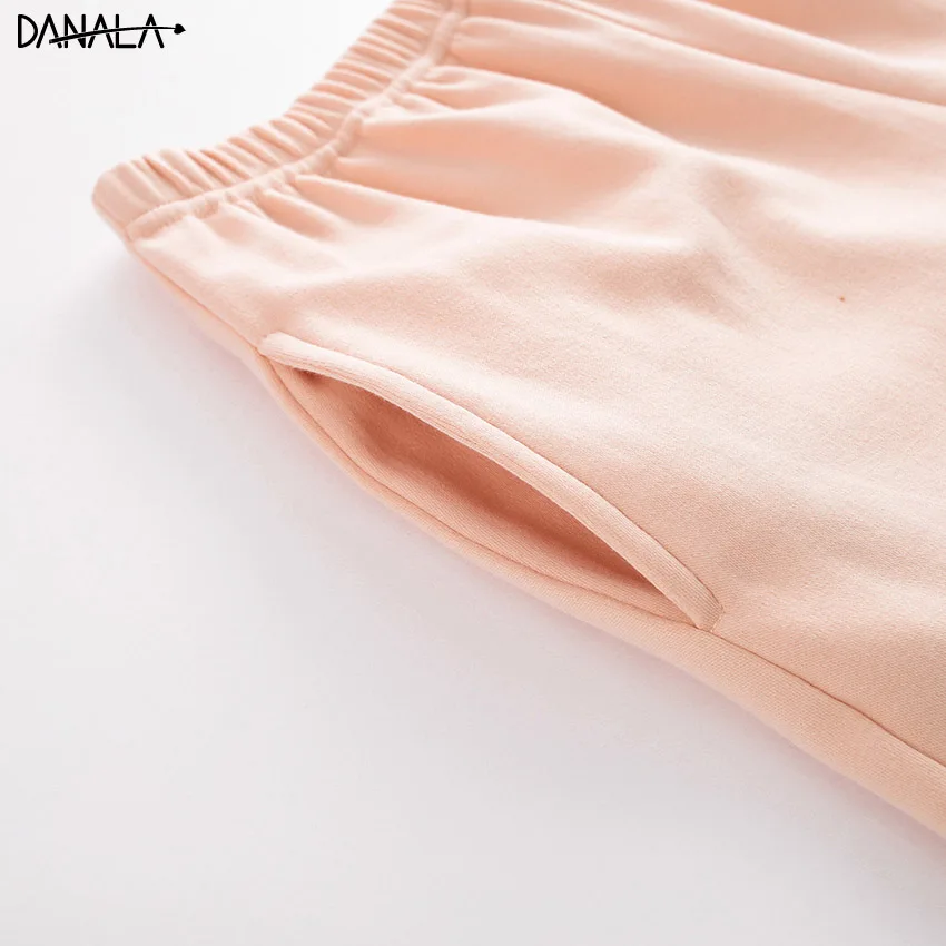 DANALA/женские пижамы из чистого хлопка с пандой летние принтом животных модные