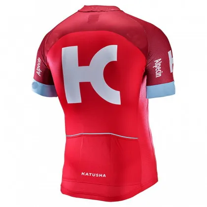 2017 KATUSHA ALPECIN Мужская велосипедная Джерси с коротким рукавом одежда нагрудниками