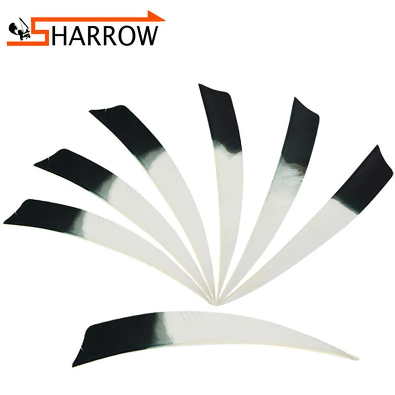 

50pcs 5" Arrow Feathers Shooting DIY Right Wing Vanes Natural Fletching Turkey Feather For Outdoor Shooting Archery Accessories