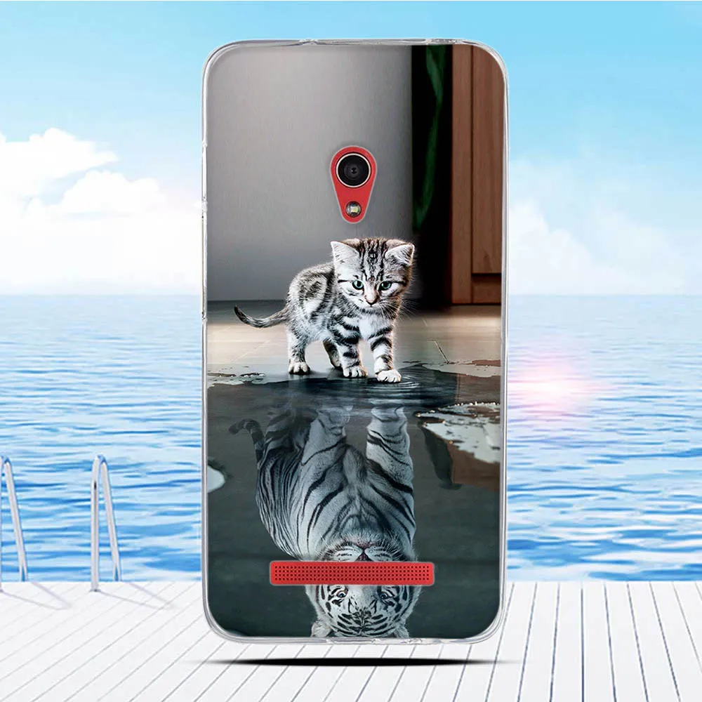Чехол для Asus ZenFone 5 A500CG A501CG A500KL мультяшный 3D рельефный рисунок задняя крышка ТПУ