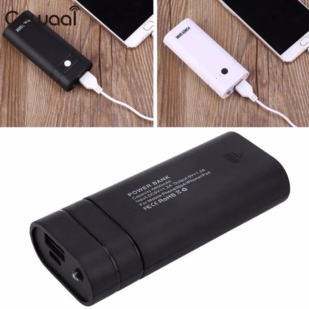 Cewaal Портативный Новый коричневый 5 V Перезаряжаемый USB мобильный Банк питания 2 шт