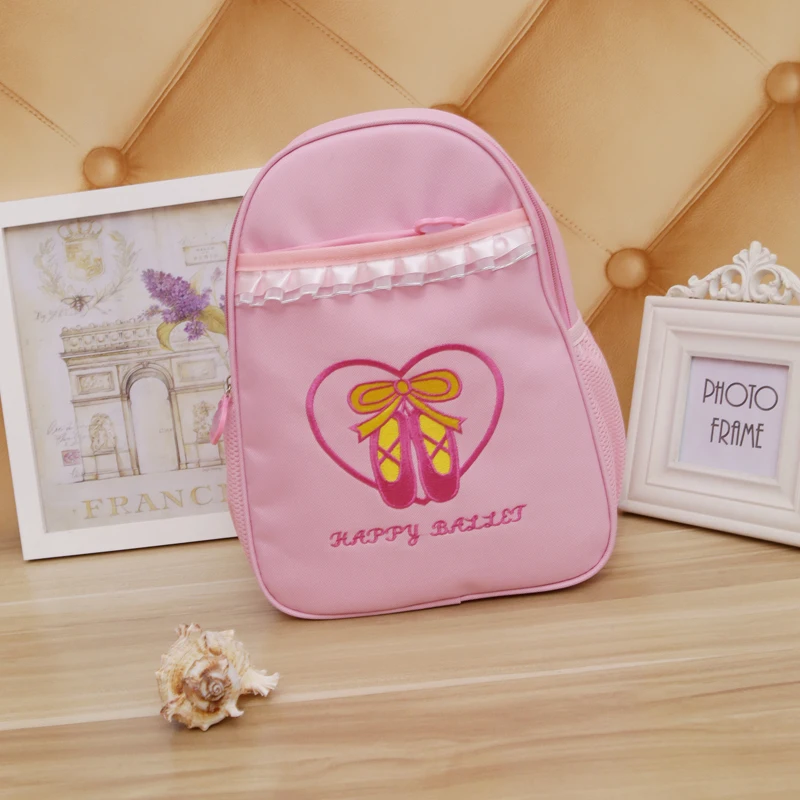 

Cute Kids Pink Lace Ballet Dance Bag Children Dance Bags For Ballet Cute Backpack Ballet Bags Girls Dancing Bag Ballerina Bags
