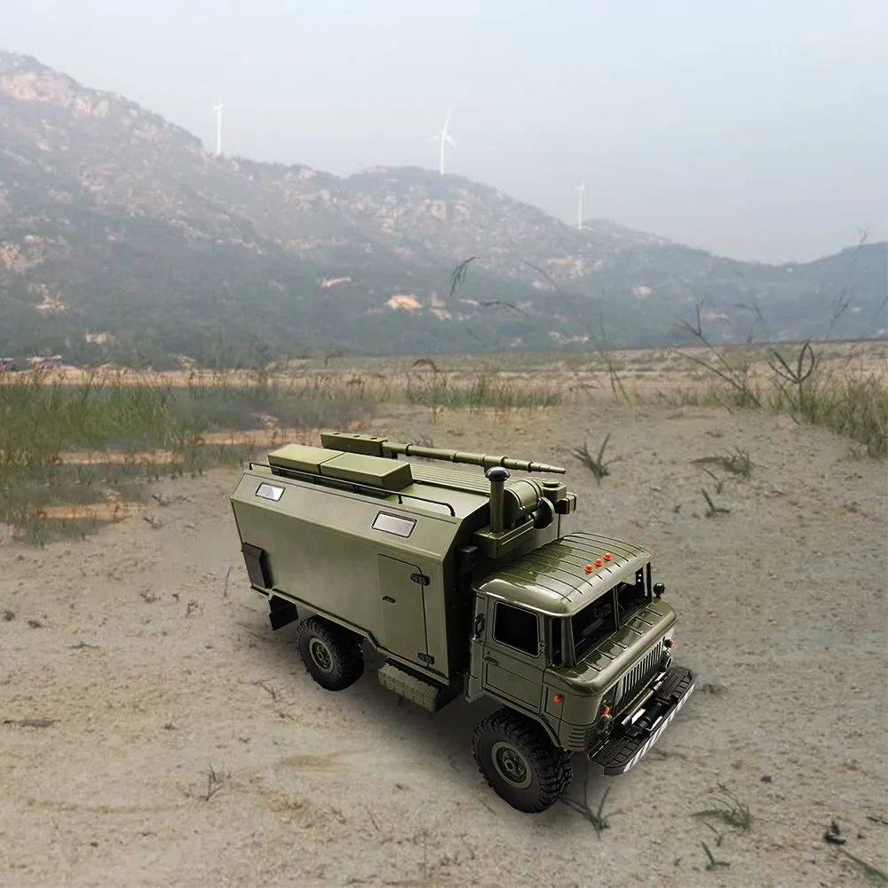 WPL B24 ZH 1/16 2,4G 4WD RC грузовик Военный Грузовик Рок Гусеничный командный Коммуникационный автомобиль RTR игрушка авто армейские грузовики vs WPL B36