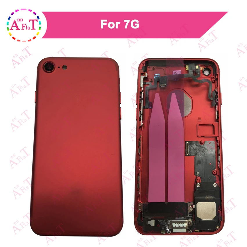 10 шт./лот DHL для IPhone 7 7g 7 Plus задняя средняя рамка Шасси Полный Корпус в сборе Крышка батарейного отсека Дверь задняя с гибким кабелем