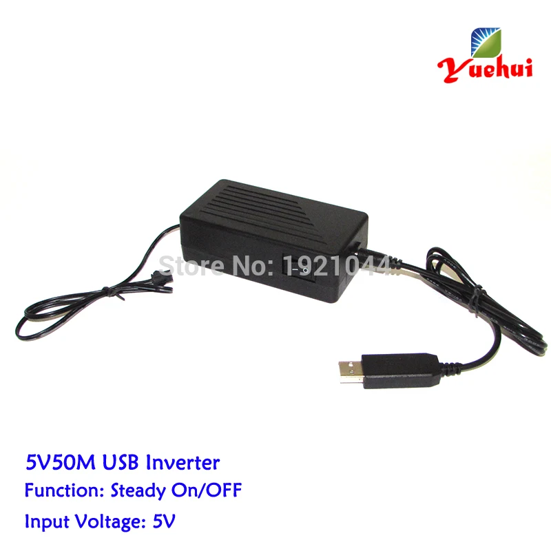 Недорогой! Usb-порт EL wire driver/inverter 5 В 50 м питается от мобильного аккумулятора для