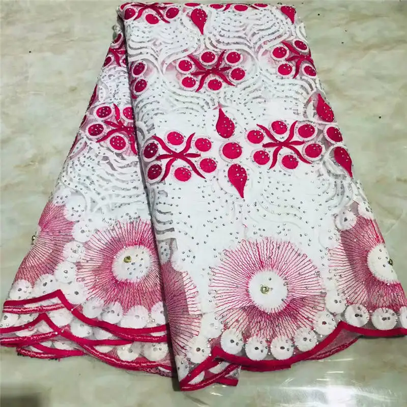 Французская 3D кружевная ткань красного цвета новейшая африканская сетка тюль