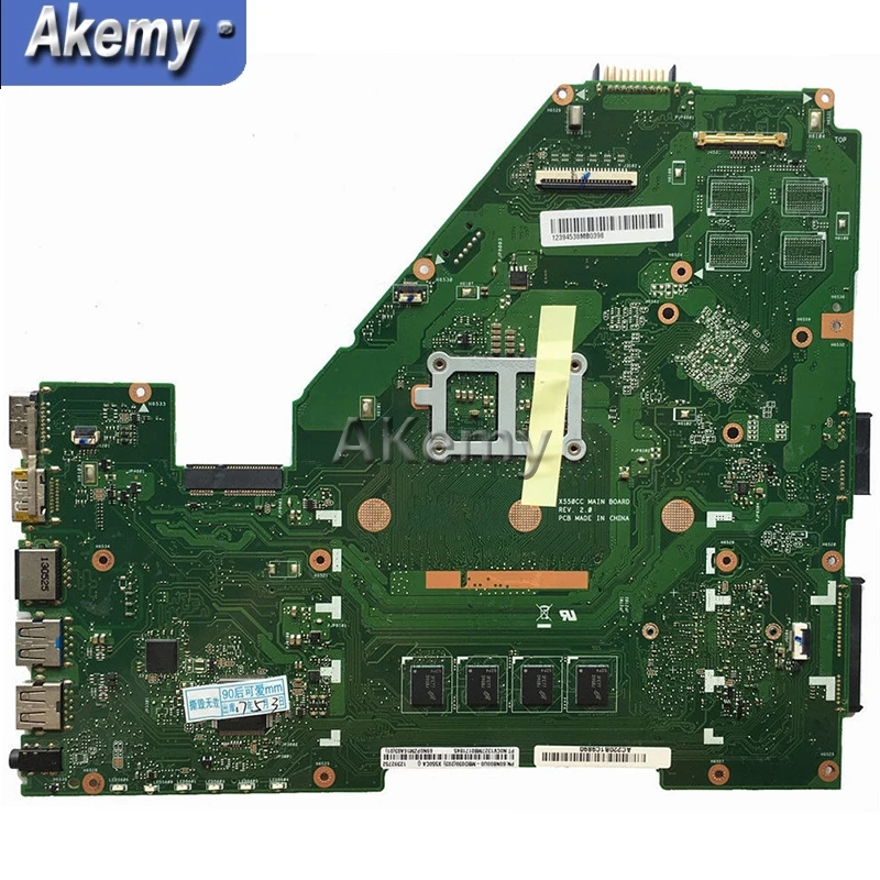 Akemy X550CC материнская плата для ноутбука For Asus X550CA X550CL R510C Y581C X550C оригинальная 4GB-RAM