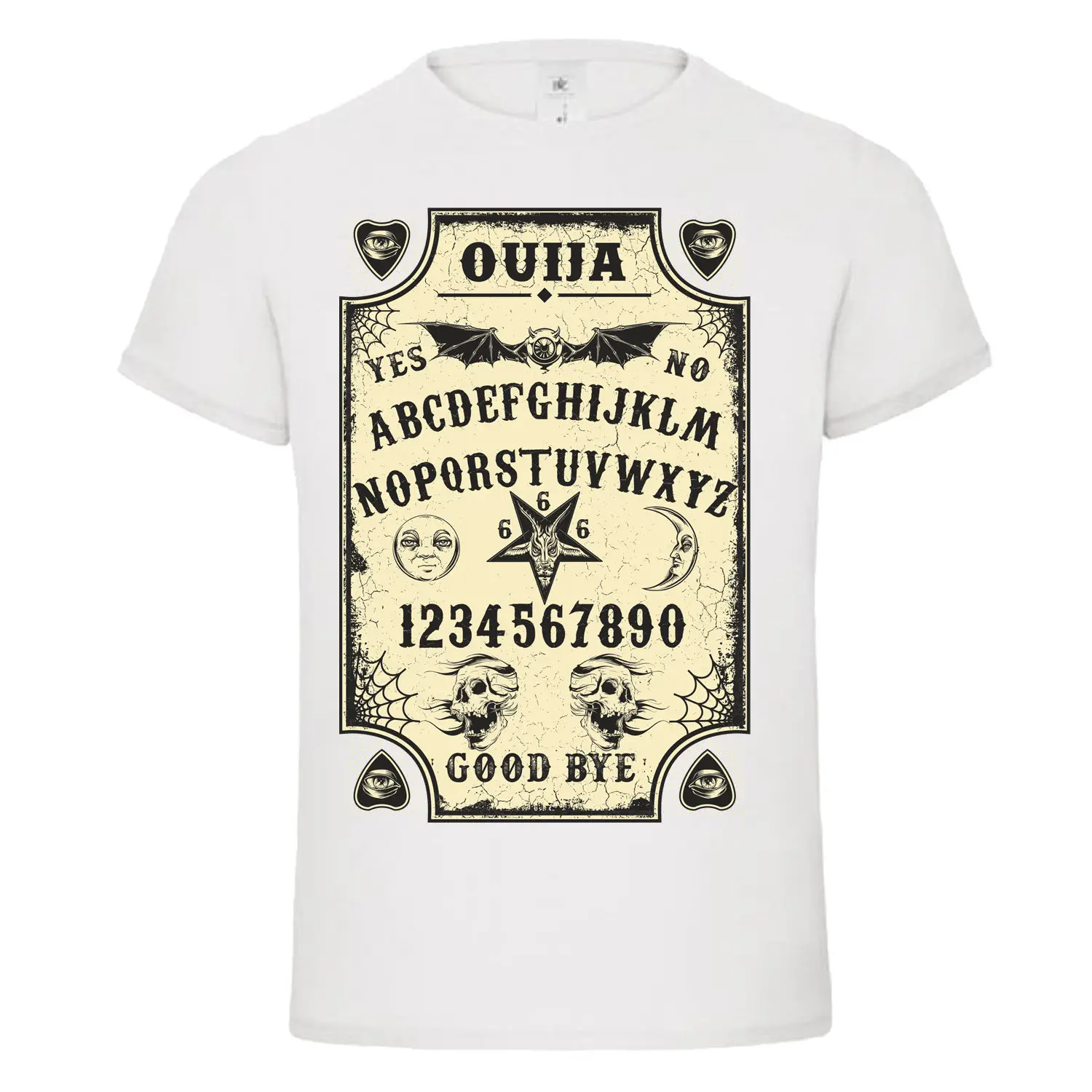 OUIJA BOARD spooky horror ghostly dtg Мужская футболка новые футболки Забавные топы Новые унисекс