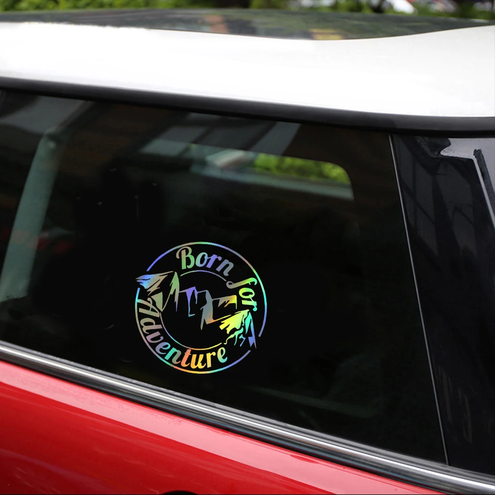 Виниловые наклейки на окна автомобиля Born For Adventure стильные виниловые