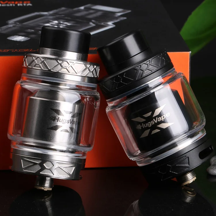 Новинка Hugsvape Ring Lord Mesh RTA Vape Tank 26 мм круглый воздушный поток одна катушка 2 мл/5 мл