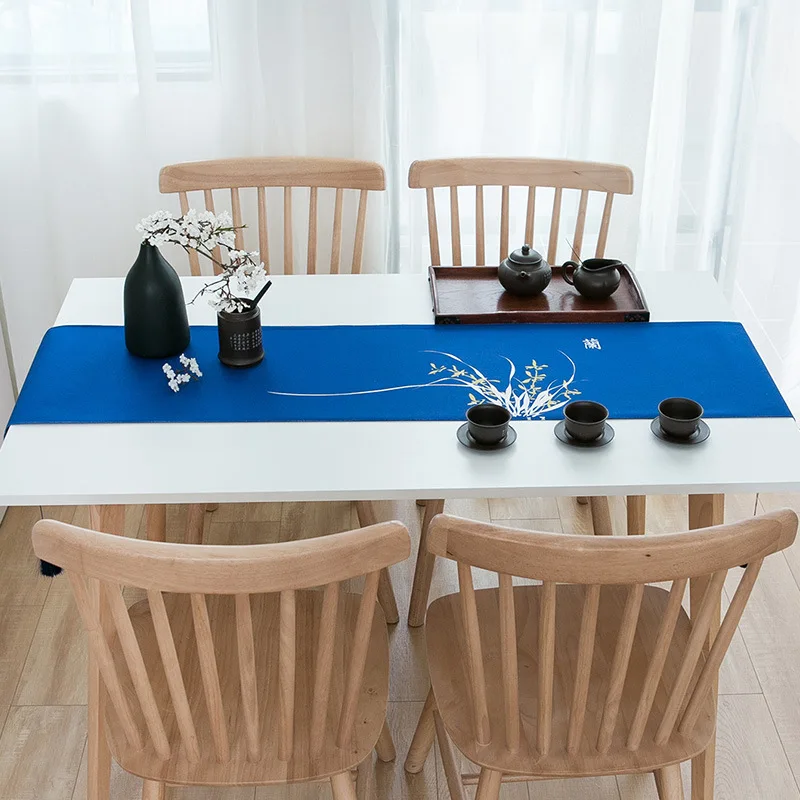 Традиционный китайский стиль чернил настольная дорожка современная мебель