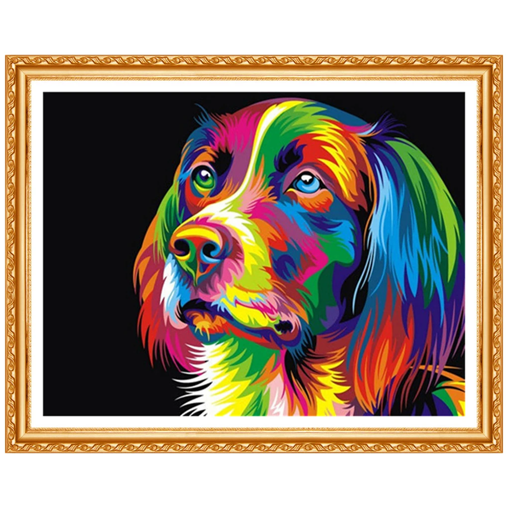 Полноразмерная Алмазная 5D картина сделай сам Красочные Животные вышивка