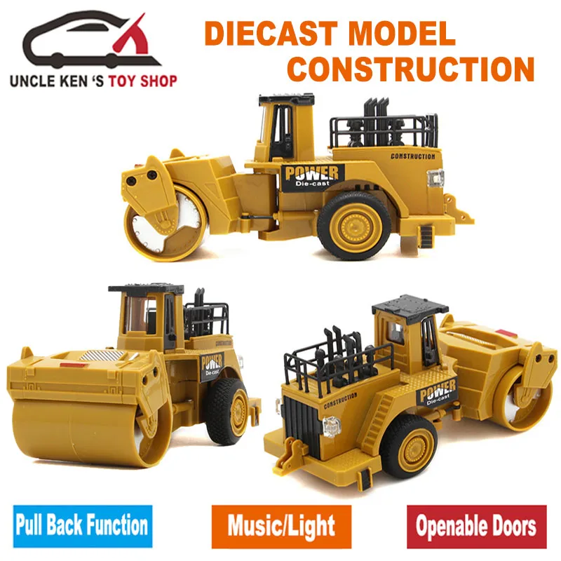 Литье под давлением модель масштабирования мини-дорожный каток гладкий барабан