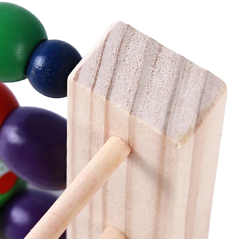 

Wooden Beaded Toy Three-line Flower Bird Round Bead Frame Early Education Toy Children's Toys