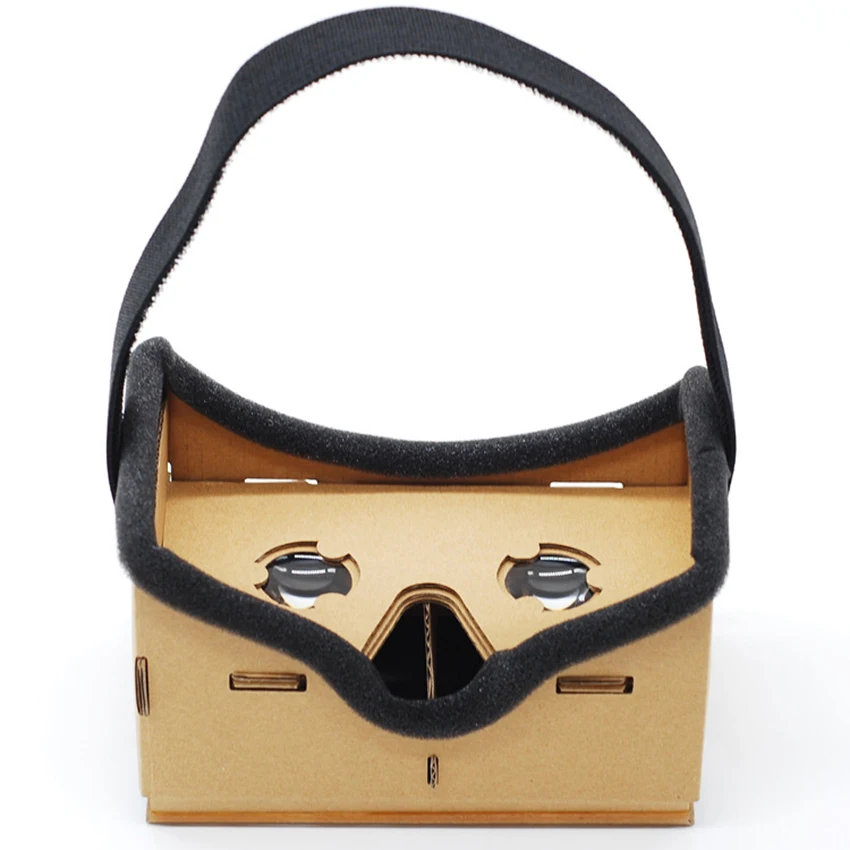 Aimitek виртуальной реальности Очки Google cardboard 3D VR коробка Фильмы Игры для 6 дюймов
