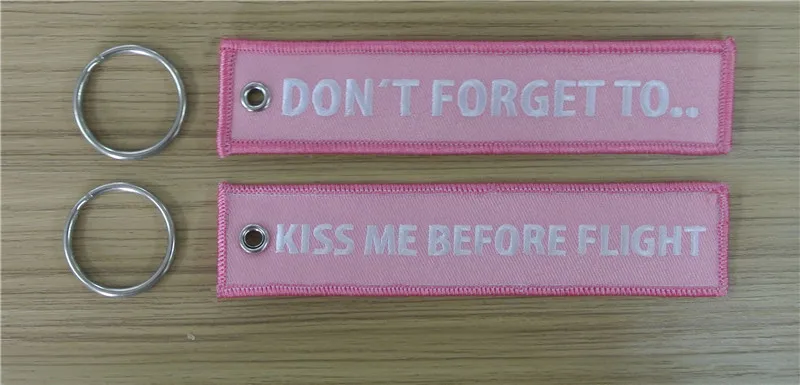 Поцелуй меня перед полетом не забудьте заказать вышивку брелоков для ключей на