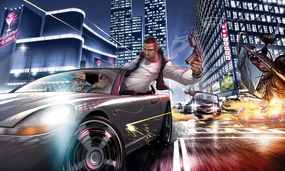 Новый продукт настенные постеры gta 6 HD топографическая карта Grand Theft Auto VI основные