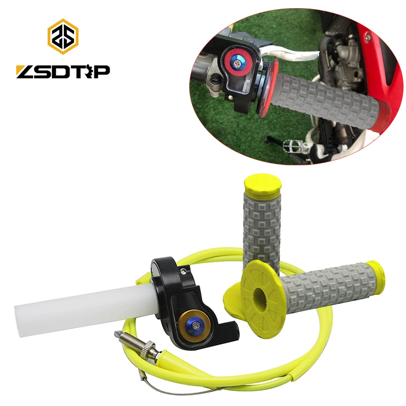 ZSDTRP Dirtbike поворотный Дроссельный ускоритель ручки и набор кабелей для 7/8 &quot50cc 150cc