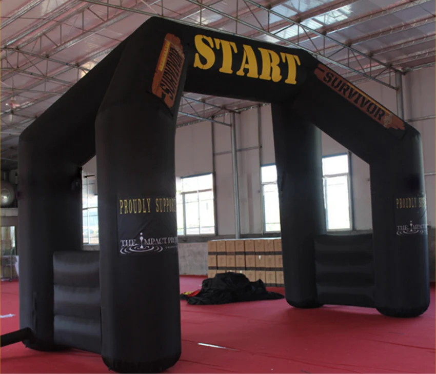 8x5 м отдельно стоящая гигантская надувная портальная уличная черная арка