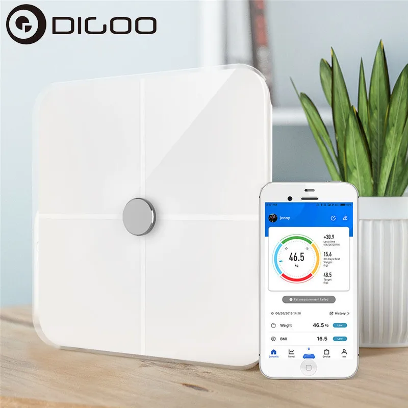 DIGOO DG BF8011 Bluetooth весы для жира умные электронные светодиодный дисплей тела