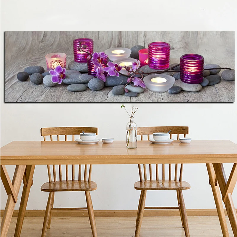 Орхидея цветок дзен тематический постер спа каменная стена Художественная