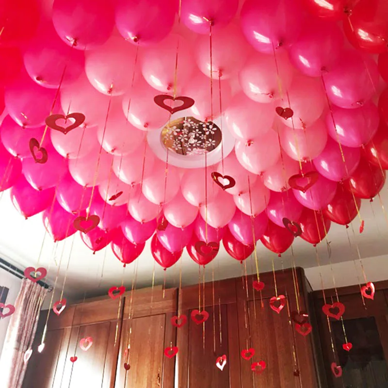 Фестиваль Decortations комплект украшений в форме сердца DIY Paillette подвесные 100 шт./1