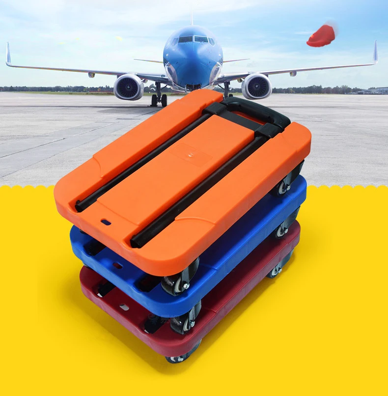 200 кг Складная портативная ручная тележка Плоская складная сумка тележки для