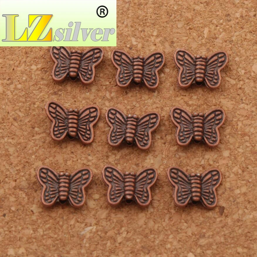 

Butterfly Animal Charm Beads 10.2x8.4mm 500pcs zinc alloy Copper Spacers Jewelry Findings L574