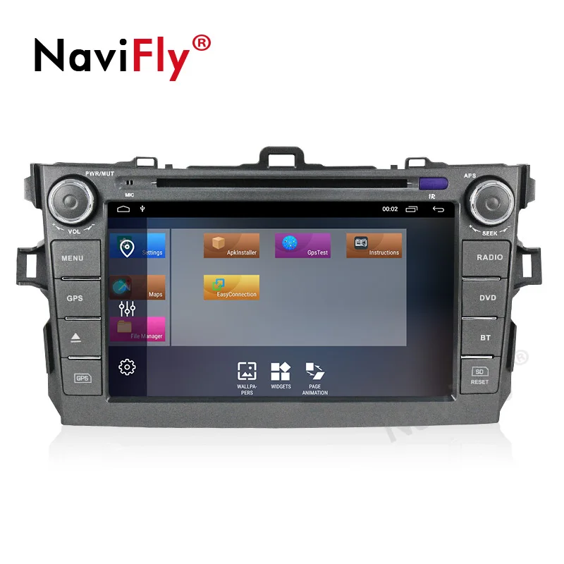 Автомобильный мультимедийный плеер 2din 2 + 32G Android 9 1 dvd для Toyota corolla 2007 2008 2009 2010 2011