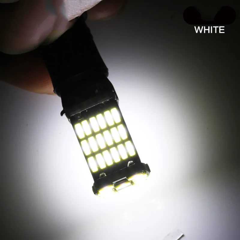 2 шт. T15 W16W светодиодный обратный Светильник лампы 920 921 912 С CAN BUS 4014 45SMD высокого