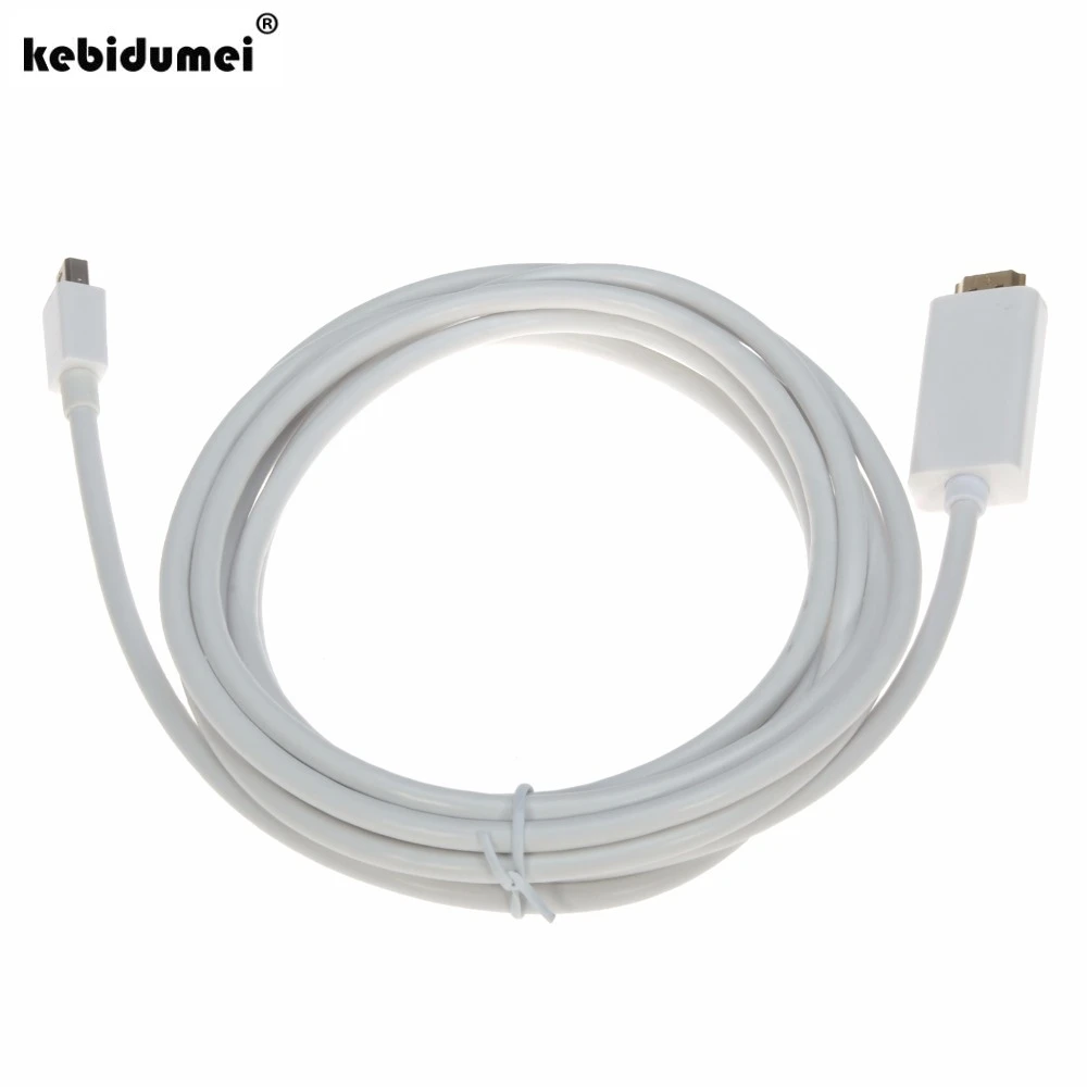 Переходник DP в HDMI 1 8 м/6 футов 3 м для порта дисплея Thunderbolt мини порт переходник с