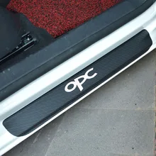Защитная Накладка на порог из углеродного волокна для Opel Zafira Vectra