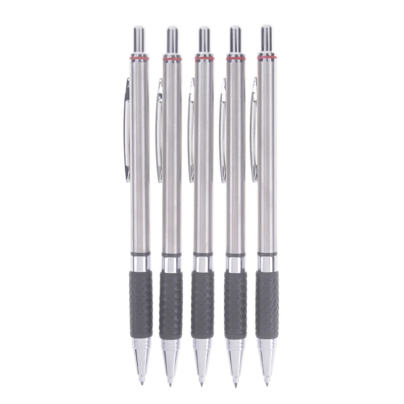 

1Pc 2.0 mm Metal Automatic/Mechanical Pencils simple lead holder Steel Office School Supplies Stationery Art Supplies