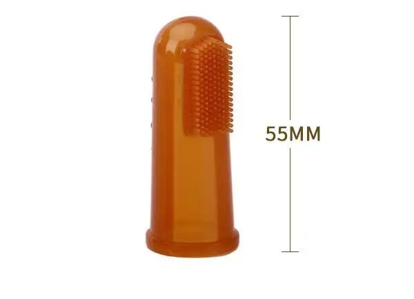 Зубная щетка для ухода за зубами детская Пищевая силиконовая пальцев прозрачный