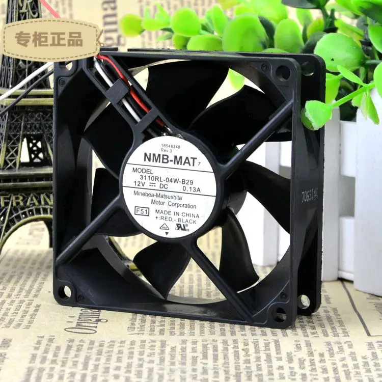 

Бесплатная доставка. 3110 rl - 04 w - 12 VDC 0,13 A стандартный оригинальный осевой вентилятор 80*80*25 мм
