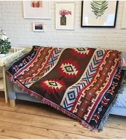 sofa decorative plaid throw blankets bohemia slipcover cobertor on sofaplane travel non slip stitching table cover yoga mat
