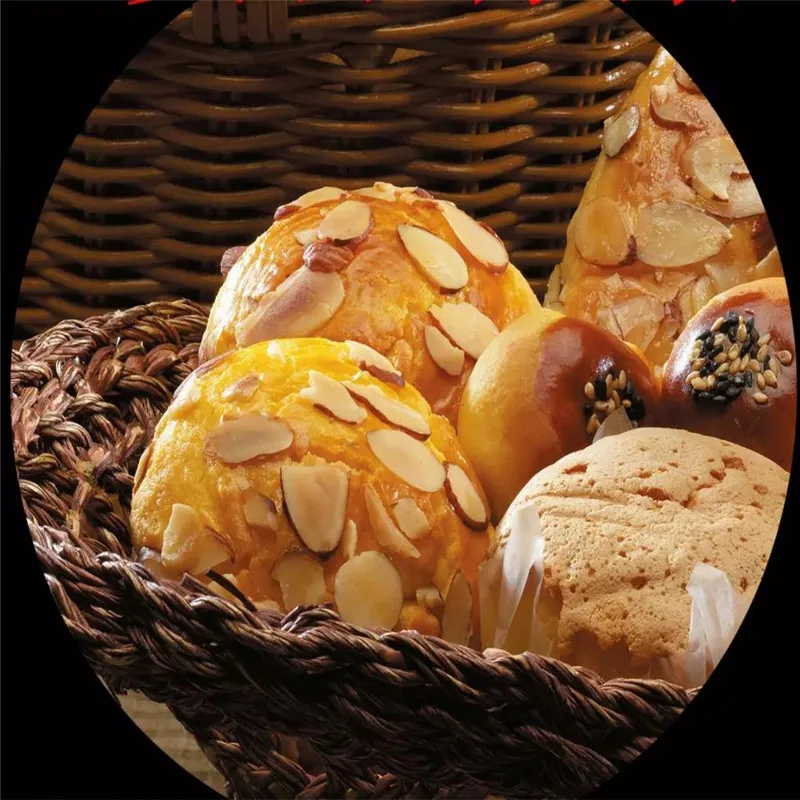 Настенные обои на заказ Европейский хлеб выпечка кафе молоко чай десерт фон для