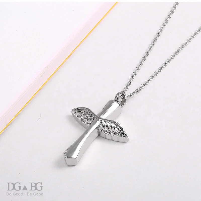 Кремационные украшения Крылья Ангела урна для пепла флакон духов похорон крест