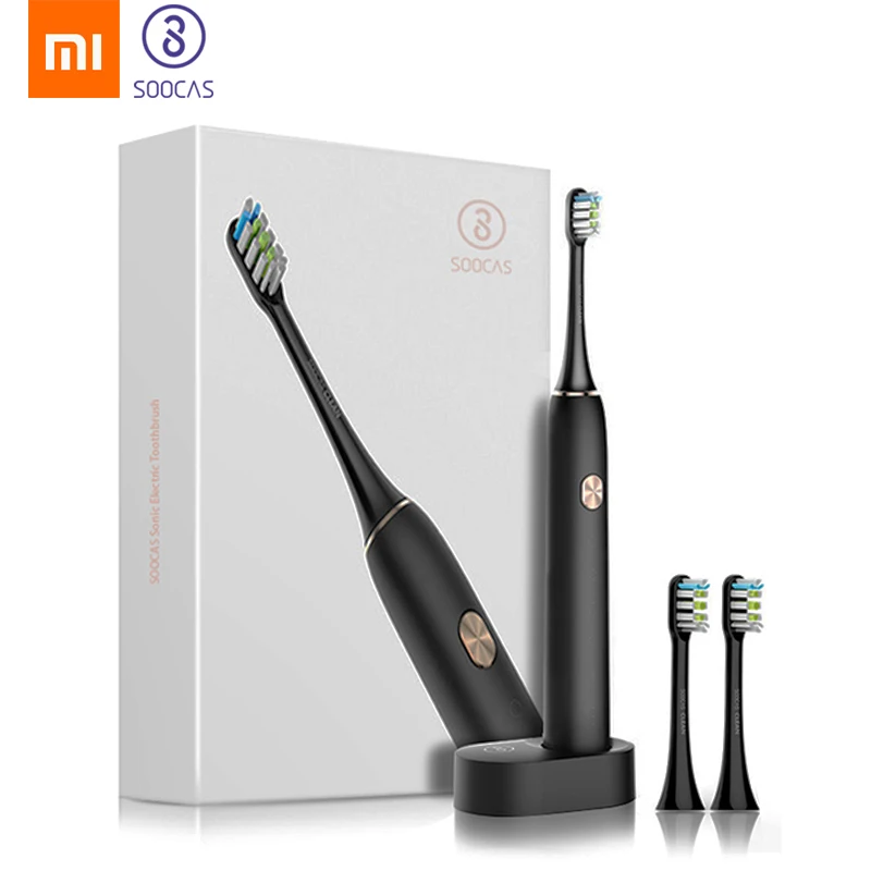 Xiaomi Mijia SOOCAS X3, звуковая электрическая зубная щетка, зубная щетка для взрослых, водонепроницаемая, ультра Звуковая, автоматическая зубная щетка, перезаряжаемая через USB