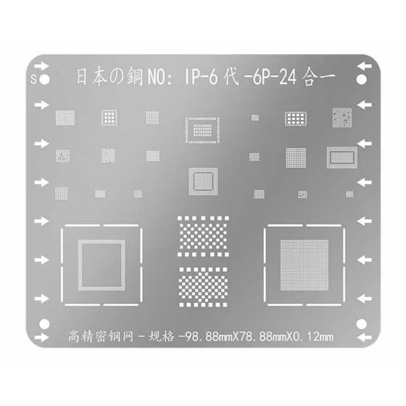 Многофункциональные трафареты PHONEFIX WL для iPhone X 8 8P 7P 6S 6SP 6 6P 5 5S микросхемы BGA IC |