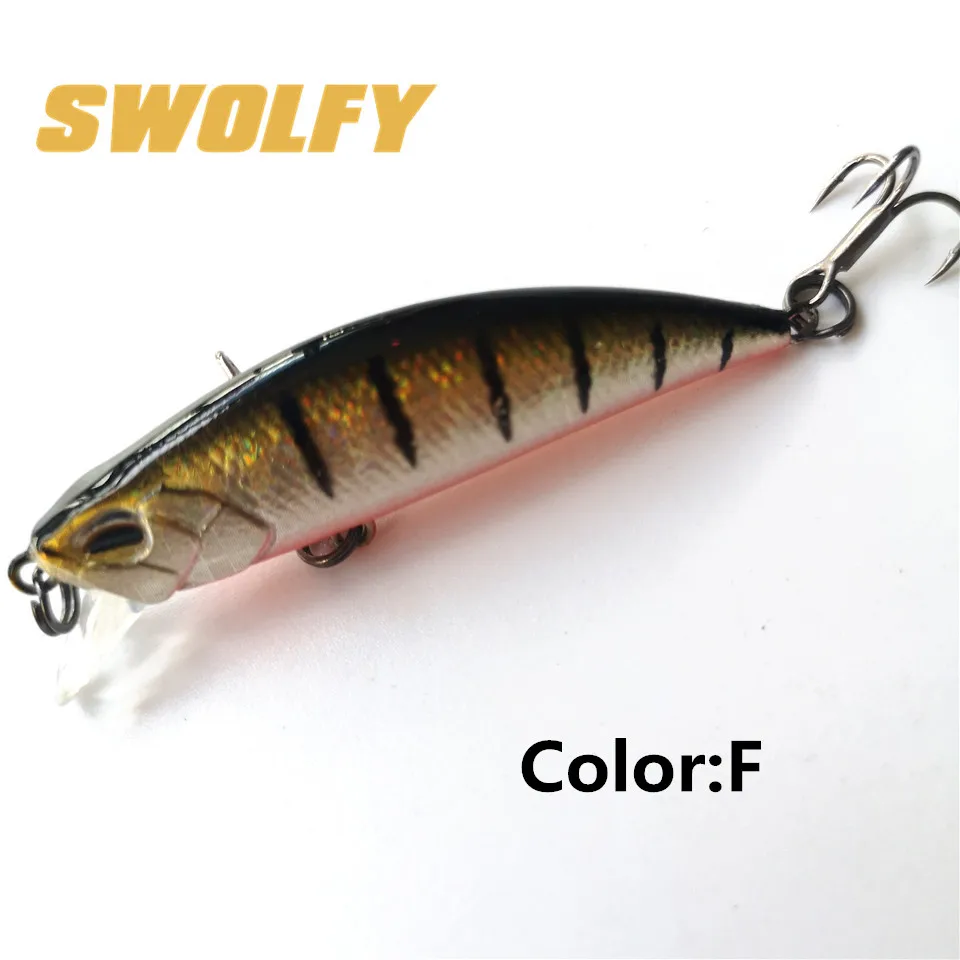Swolfy 5 шт. 50 мм/5g опускается на дно жесткая Приманка Minnow приманки для ловли рыбы