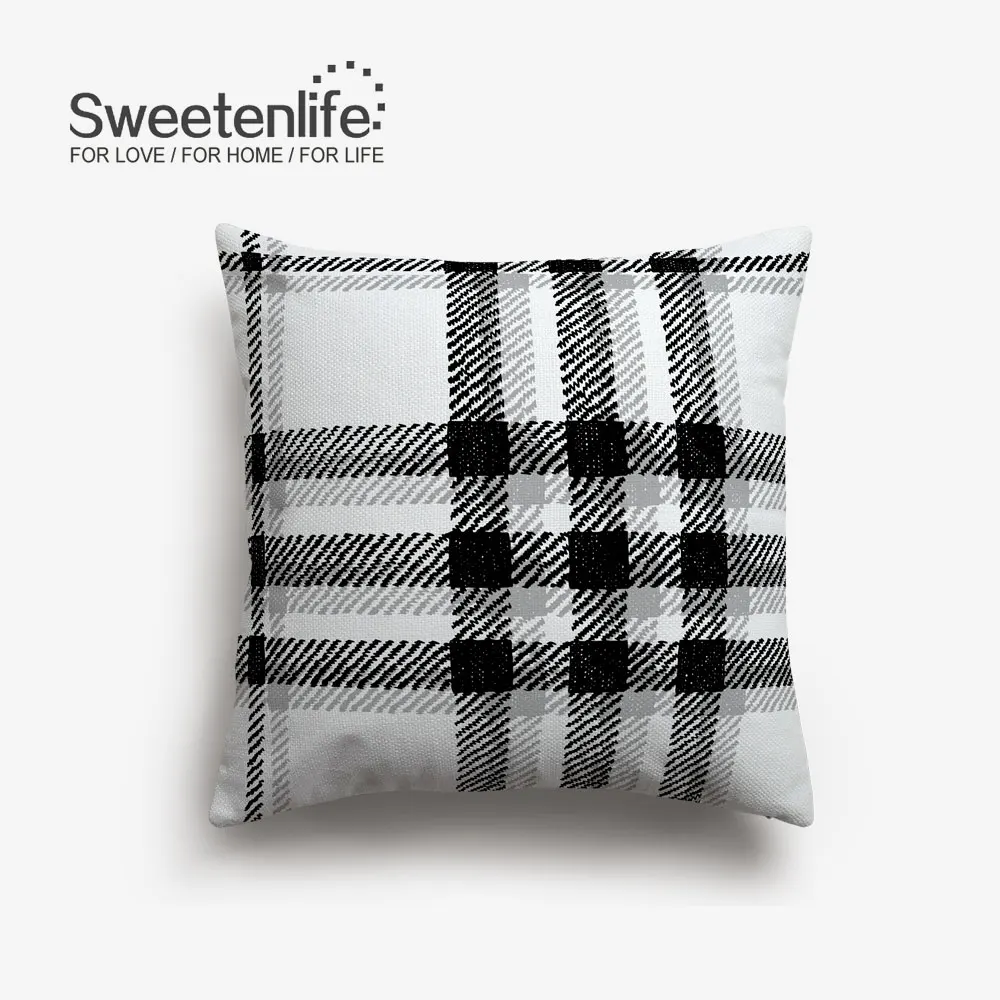 SL0109 Sweetenlife 45x45 см наволочка для подушки креативные геометрические декоративные подушки высокое качество белая льняная ткань Подушка для стула - Цвет: SL0109