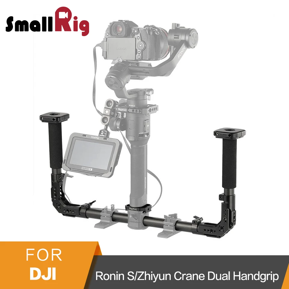 SmallRig двойная рукоятка с 25 мм стержневым зажимом Nato рельсы для DJI Ronin S/Zhiyun Crane серии ручной карданный-2210