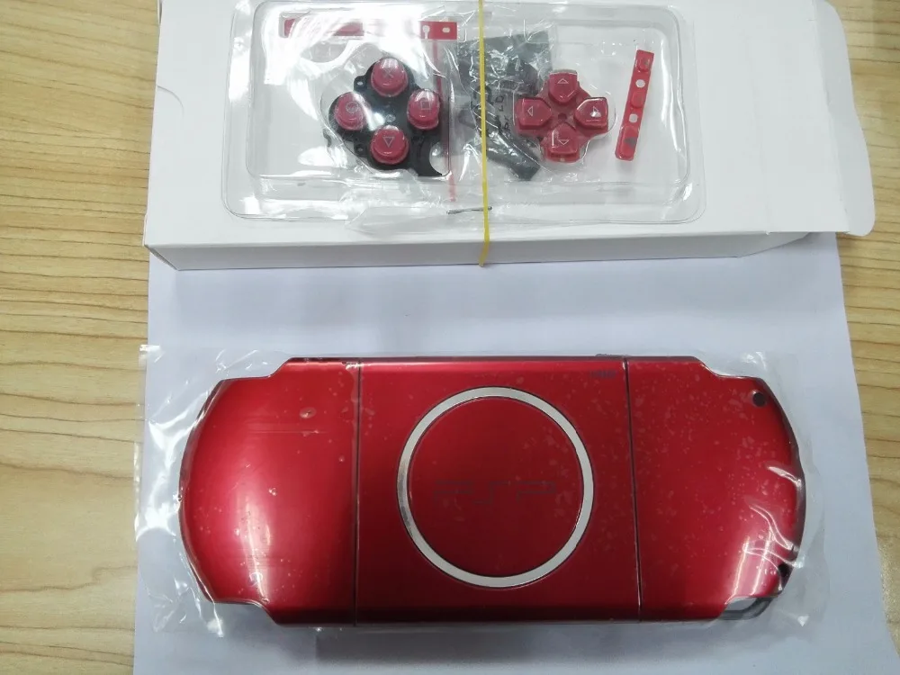 Красный корпус для PSP1000 PSP2000 PSP 3000 psp Сменный Чехол с кнопками игровой