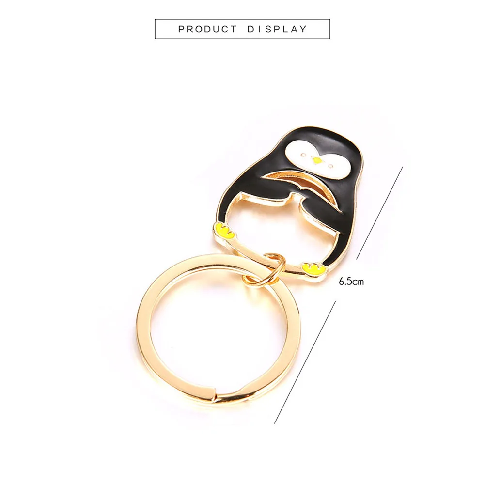 Polar Bear Penguin Rose Flower Pendant Keychain Key Ring Holder Bag Phone Decor | Украшения и аксессуары