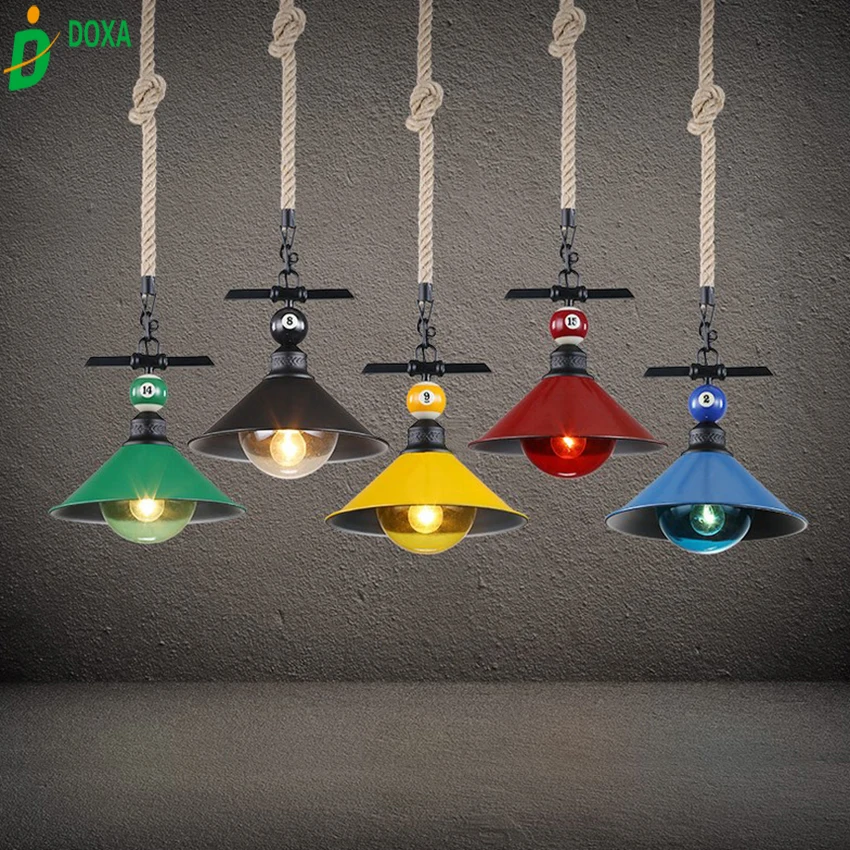 Американский креативный светильник для лофта ресторана 1 головка ретро