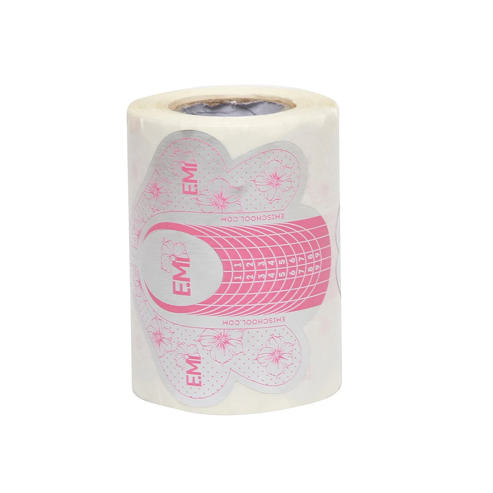 Портативный 100 шт рулон для дизайна ногтей форма наращивания бумажный лоток