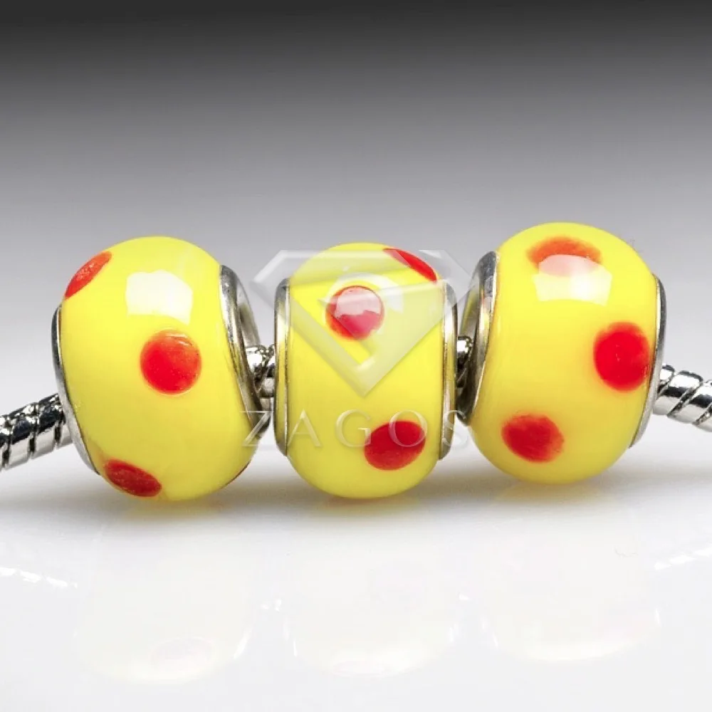 5 шт. разноцветные бусины из муранского стекла 14 х14х10 мм|glass round beads|round beadseuropean beads |