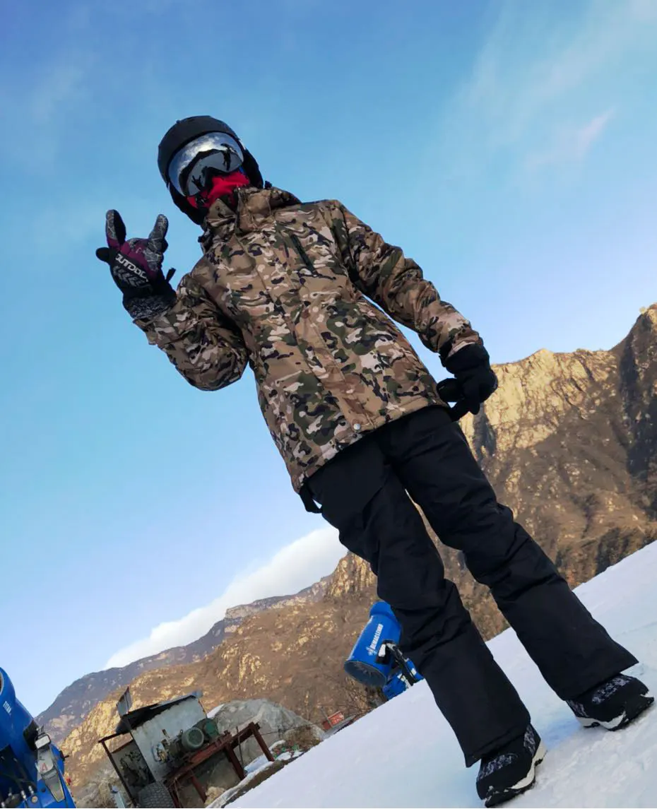 Лыжный костюм Мужская брендовая зимняя одежда мужские куртки брюки ветрозащитные водонепроницаемые дышащие зимние комплекты лыжные и сноубордические костюмы