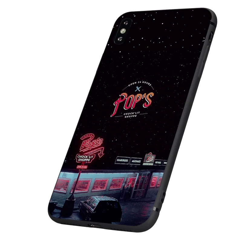 Черный чехол ТПУ для iphone 5 5s se 6 6s 7 плюс 8x10 чехол силиконовый чехол для iphone XR XS MAX ривердейл поп южной стороне Тупоголовым